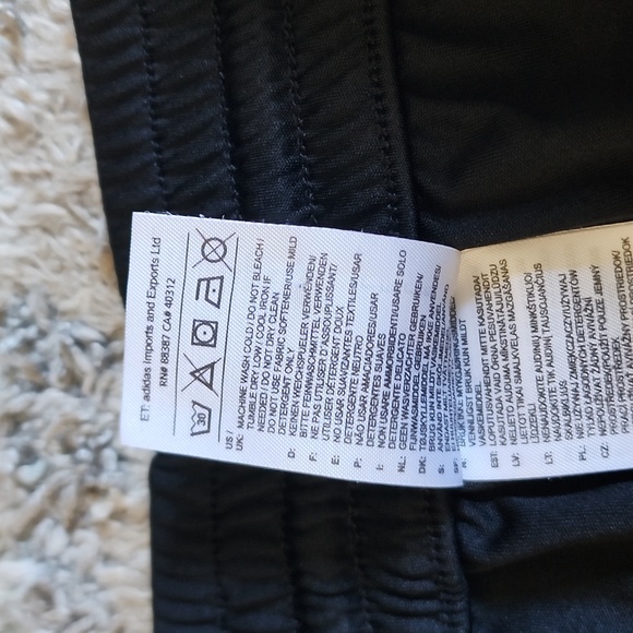 Adidas Climalite Black White Red Basketball Shorts - Size Men's Large - Picture 4 of 4